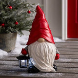 Waldschneemann mit Solarlaterne