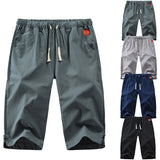 L?ssige Schn¨¹rshorts aus Baumwolle und Leinen f¨¹r Herren