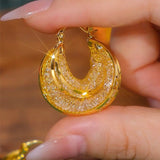 Modische hohle Mesh-Creolen