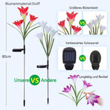 Solarbetriebene LED-Blume, Solar Garten Stake Lichter