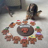 Dackel Tür hängende Dekoration