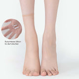 Unsichtbare, rutschfeste Kristallseidensocken für Frühling und Sommer