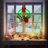 Weihnachtskränze mit LED-Licht