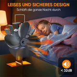 4-Flügel-Kaminventilator für Holzofen