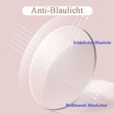 Modische randlose Anti-Blaulicht Lesebrille