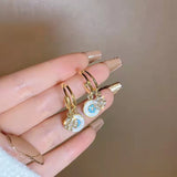 Sanfte Luxuriöse Zirkon-Ohrringe