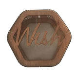 Personalisierte Hochzeitskarte Sechskantbox