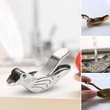 Vogelförmige Zitronenpresse aus Edelstahl