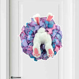 Osterhasen-Kranz-Aufkleber