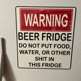 Lustige Vintage-Bierkühlschrank-Aufkleber