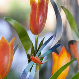 Kreative Blumen-Zaundekoration