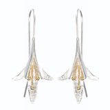 Vintage Magnolien Blume Ohrringe