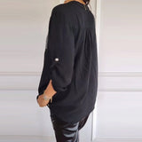 Lässiges Top aus Pailletten-Patchwork