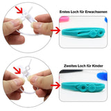 Verstellbare Silikon- Schnürsenkel mit zwei Löcher, 14pcs