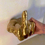 Mittelfinger-Taschentuchhalter