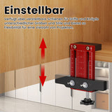 Positionierer für die Installation von Schwingschranktüren