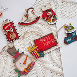 Weihnachtsdekoration Holzanhänger