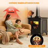 4-Flügel-Kaminventilator für Holzofen