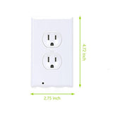 Auslasswand Platte mit LED-Nachtlichtern