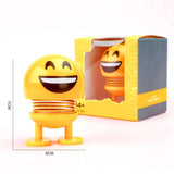 Autodekoration Kopfschüttelnde Emoji Puppe