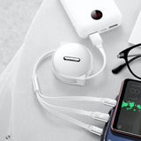 Bequee 3-1 Einziehbares Ladekabel für IOS, Micro und Type-c