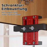 Positionierer für die Installation von Schwingschranktüren