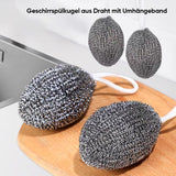 Geschirrspülkugel aus Draht mit Umhängeband