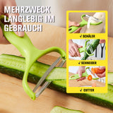 Multifunktionaler extrabreiter Y-Schäler aus Edelstahl