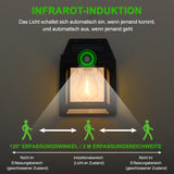 Solar Wolfram Wandleuchte für den Außenbereich