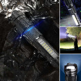 Ultrahelle Taschenlampe mit weißem Laser und großer Reichweite